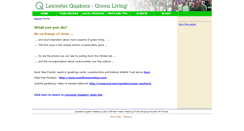Desktop Screenshot of greenliving.leicesterquaker.org.uk